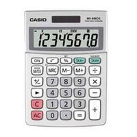 casio ms-88eco 8 digit desk calculator grey ms-88eco-w