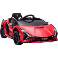 homcom coche electrico infantil con licencia lamborghini sian 12v