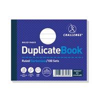 challenge ruled carbonless duplicate book 100 sets 105x130mm 5 pack