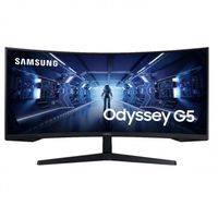 monitor gaming led 34 samsung odyssey g5 lc34g55twwpxen curvo  va  wqhd  dp  hdmi  165hz  1ms  vesa 75 x 75