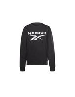 sudadera sin capucha reebok identity logo fleece w black