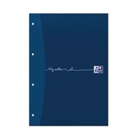 oxford my notes ruled margin 4-hole refill pad a4 pack of 5