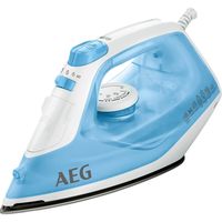 aeg db1730 plancha a vapor suela de ceramicglide 2300 w azulblanco x