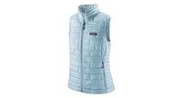 chaqueta de plumon sin mangas patagonia nano puff blue para mujer