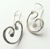 la jewellery my ray of sunshine recycled silver earrings