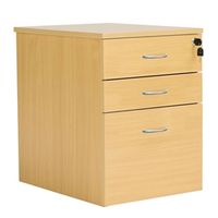 3 drawer high mobile pedestal nova oak