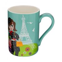 taza 30 cl  azul porcelana china  7 x 0 x 10 cm