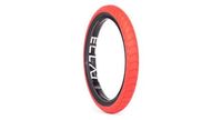 cubierta bmx eclat decoder roja   negra