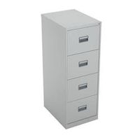 legato steel 4 drawer filing cabinet - grey ref tcs4fc-gr