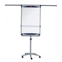 nobo piranha mobile flipchartdrywipe easel bluesilver