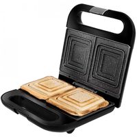 cecotec rockntoast sandwichera 750w inoxnegra