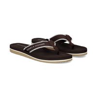 tommy hilfiger chanclas mujer - marron talla 36