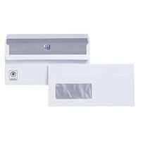 plus fabric press seal wallet window white envelopes dl pack 500