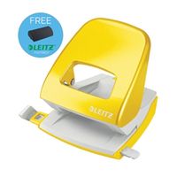 leitz nexxt wow 5008 hole punch 2-hole capacity 30 sheets yellow ref