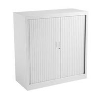 steel open tambour 1050 - white - tcsot1050wh