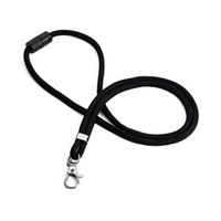 durable rpet lanyard black