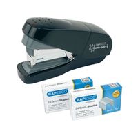 rapesco germ-savvy eco less effort flat clinch stapler 35 sheet  1