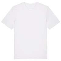 organic cotton round neck short sleeve t-shirt - white