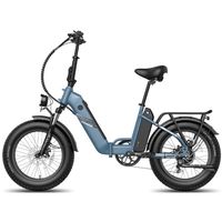 fafrees ff20 polar bicicleta electrica 500w autonomia 110km con frenos de disco azul