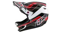 casco integral troy lee designs d4  p poliacrilita  p gris rojo