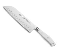 cuchillo santoku acero inoxidable forjado nitrum 180 mm mango blanco