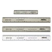 q-connect clear 150mm15cm6inch ruler ref kf01106