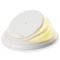 conceptronic gorgon02w cargador inalambrico 10w blanco con base plegable y led