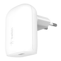 belkin boostcharge cargador de pared usb-c pd 30 pps 30w blanco