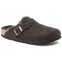 birkenstock mocasines boston suede mocha para mujer