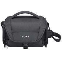 sony lcs-u21 bolsa de transporte protectora negra para camaravideocamara