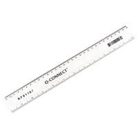 q-connect 300mm clear ruler ref kf01107