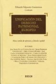 unificacion del derecho patrimonial europeo marco comun de refer enci