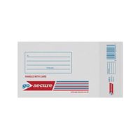 gosecure bubble lined envelope size 1 100x165mm white 20 pack