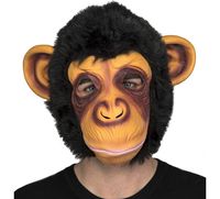 mascara de chimpance con pelo