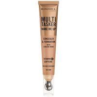 rimmel london base de maquillaje multitasker wake me up corrector y base de maquillaje sand para mujer