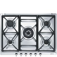 smeg se70sgh5 placa de gas 5 zonas 70cm acero inoxidable