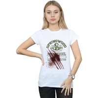 a nightmare on elm street camiseta manga larga springwood slasher para mujer