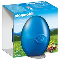 playmobil huevo de pascua nino con tractor