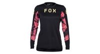 camiseta de manga larga fox defend para mujer negra