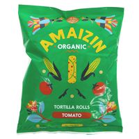 amaizin organic tomato corn rolls - 100g