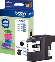 brother lc221 - cartucho de tinta original lc221bkbp negro