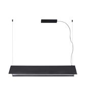 lampara colgante lineal negra 115 cm ludovico led