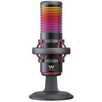 woxter mic studio 70 rgb microfono de condensador para streaming negro