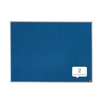 nobo basic felt noticeboard 1200 x 900mm blue - 1904071