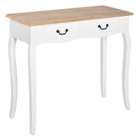 mesa de consola blanco 87 x 34 x 785 cm