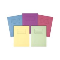 silvine exercise books 9 x 7in  229 x 178mm assorted 10 pack