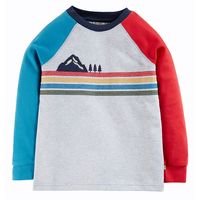 frugi jake embroidery top - mountain