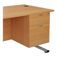 allegro 2 drawer fixed pedestal - beech - teshp2655be