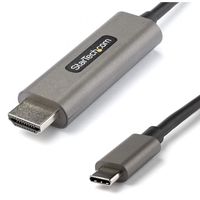 startech cable adaptador usb-c a hdmi 4k machomacho 2m grisnegro