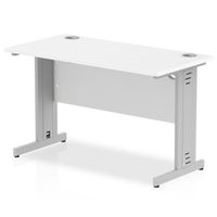 impulse 1200600 rectangle silver cable managed leg desk - mi002276